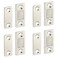 Alise Cabinet Magnetic Catch 4 Pack,Ultra Thin Stainless Steel Door Catch Latch for Drawer Magnets Adhesive Cabinet Magnetic Closures for Kitchen Closet Door Closing Magnetic Door Catch Closer,Brushed