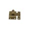 QCAA Traditional Large Oval Turn Cabinet Latch, Solid Brass, 2", for Cupboard &amp; Other Furniture, Polished Brass, 1 Pack, Made in Taiwan