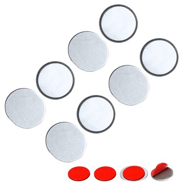 Mousike Magnetic Door Catch Ultra Thin Cabinet Magnets Stainless Steel Drawer Magnet Catch for Sliding Door Closure Kitchen Cabinet Cupboard Closet Closer (4Pack)