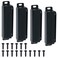Alise Cabinet Magnetic Catch,Door Catch with Strong Magnetic for Cabinet,Closet Doors Catches Closer Latches Hardware,Stainless Steel Catches for Cupboard Drawer Kitchen Wardrobe,Black CAT007B-4P