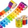 52ft Bulletin Board Border Decorations - 2 Rolls Rainbow Crayon Border Trim for School Classroom Chalkboard Bulletin Board Wall Window Door Decor