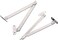 MY MIRONEY Stainless Steel 180 Degree Rotatable Folding Lid Support Hinge for Furniture Cabinet Pack of 2
