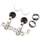2 Pack 26mm Soft Close Hydraulic Hinges, Damping Hinge for Glass Cabinet Doors, Soft Closing Furniture Hinge (Full Cover)