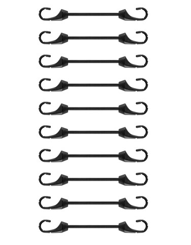 Joneaz Mini Bungee Cord with Hooks 2 inch, 10-Piece, UV Resistant, 5 mm Diameter Elastic Rubber Cord&hellip;