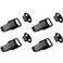 bociloy Stainless Steel Spring Lock Clasp Buckle Latch, 2.24" Black Small Toolboxes Spring Loaded Toggle Latch for Cabinet Suitcase, 4Pcs
