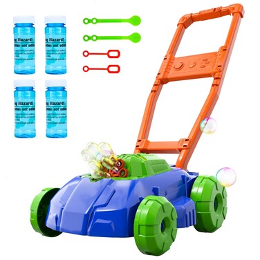 Bennol Bubble Lawn Mower for Toddlers, Kids Automatic Bubble Blower Maker Machine, Outdoor Gardening Push Toys, Christmas Birthday Gifts for Preschool Baby Boys Girls