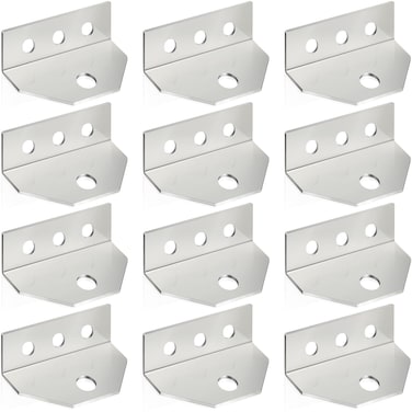 Boat Trailer Bunk Brackets Boat Trailer Angle Top Metal Angle Swivel Top Small Boat Trailer Bunk Brackets Trailer Bolster Bracket Hardware Parts Accessories, Silver (8 Pcs)