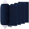 XMK Boat Fender Covers 8" x 22" Navy Blue 4-Pack Marine Fender Covers Bumper Sleeves for Twin Eye &amp; Center Rope Tube Style Bumper, Durable Polyester