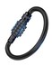 Combination Locks, Heavy Duty Carabiner Clips, Ultra Large D-Shaped Code Combo Lock for Looped Bike Security Cable Lock, Helmet Lock, Bike Lock, Fence Lock, Travel Case Lock (1, Black)