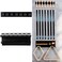 Onemacc Pool Stick Holder Wall Mount, Pool Cue Rack for 7 Pool Sticks, Solid Wood Billiards Pool Cue Holder Claw Wall for Billiards Decor, Billiards Accessories, Pool Table Accessories Equipment,Black