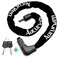Aucurwen Bike Chain Lock, 3.2FT/4FT Combination &amp; Keys 4-Digit Anti Theft Heavy Duty Bike Lock, Security Resettable Bicycle Lock for Bike, Bicycle, Electric Bike (Black, 3.2FT Long, 6mm Thick)