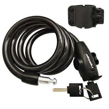 RYANGO Bike Lock, Bike Locks Heavy Duty Anti Theft, Bicycle Lock Bike Lock Cable with Mounting Bracket and 2 Keys, Bicycle Locks Bike Cable Lock for Road Bike Mountain Bike Scooters (Key Lock)