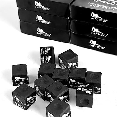 HMQQ Billiards Chalk (Black Set of 12)