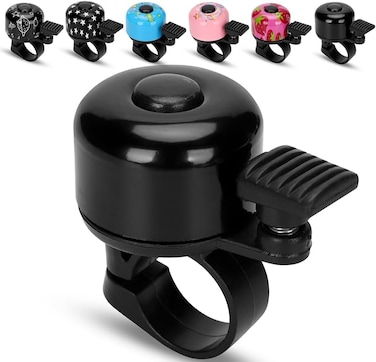 Kid Bike Bell - Bicycle Bell for Kids Boys Girls Adults   120db Classic Mini Loud Bike Ring - Cool Bike Bell Design with Crisp Clear Sound for MTB,BMX,City Bike,Scooter -Kid Bike Accessories