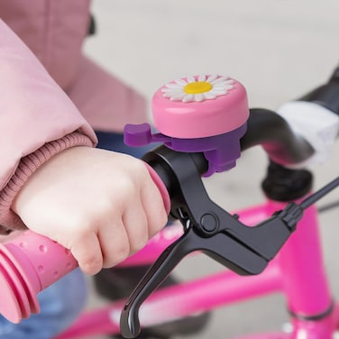 UVTQSSP Bike Bell for Kids Girls Bike Bell Kids Bike Accessories Bicycle Bell Bike Bells for Boys Girls with Loud Clear Sound Toddler Scooter Bells Flower Cute Fit 0.87" Handlebars