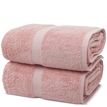 Chakir Turkish Linens, 100% Cotton Premium Quality Turkish Bath Sheets (35''x70'' Large Bath Sheet Towels - Pink)