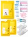 Extguds Disposable Travel Set: Bed Sheet&times;1+Duvet Cover&times;1+Pillow case&times;2+Bath Towels&times;2+Shower Caps&times;2+Plastic Bathtub Bag&times;2+Toilet Seat Covers&times;2+Compression face Towel&times;8+Toothbrushes&times;2+Slippers&times;2