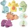 Dinosaur Bath Toys for Toddlers/ Infants 6 - 12- 18 Months, 5 Pack Non Toxic Baby Bath Toys, Bath Toys for Kids Ages 1-3