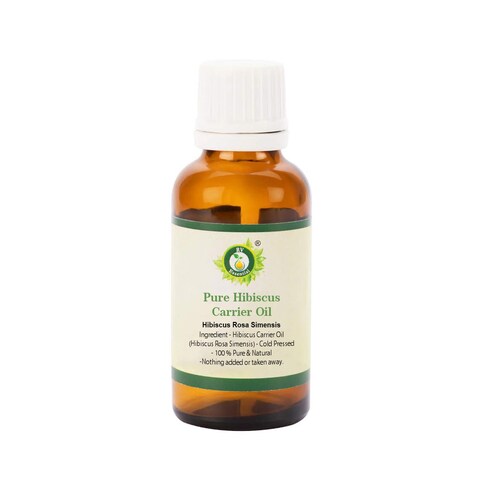 Hibiscus Oil   Hibiscus Rosa Simensis   for Skin   Moisturizes Skin   Anti-Aging   for Face   for Body   for Hair Growth   100% Pure Natural   Cold Pressed   30ml   1.01oz by R V Essential