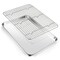 Baking Sheet Pan with Cooling Rack Set, Joyfair Stainless Steel Toaster Oven Tray Pans with Grid Racks, Rectangular Bakeware for Cookie/Bacon, Heavy Duty &amp; Rust-free, Dishwasher Safe (16 Inch)