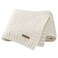 LAWKUL Knit Baby Blankets White Cable Newborn Babies Receiving Blanket Infant Boy Girl Soft Swaddle for Crib Stroller 40"x30