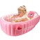 SHXKUAN Inflatable Baby Bathtub Infant Anti-Slip Bath Seat Pool with Air Pump Travel Camping Portable Toddler Bath Tub Age 0-5 Years Old (Pink)