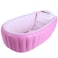 Inflatable Baby Bathtub, Kid Infant Toddler Infant Newborn Inflatable Foldable Shower Pool (Pink)
