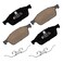 HYFTJYZ Ceramic Front Brake Pads Compatible with Ford Escape and Ford Transit Connect,Automotive Replacement Brake Pads Front Set for Car,Reliable Stopping Power,No squeaking,Easy to Replace (HZ1668)