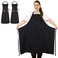 FunChaos 2 Pcs Plus Size Chef Apron, Black Apron, Unisex Apron with 2 Pockets for Cooking, Grilling, BBQ, Work, Professional Apron for Waiter Artist Hairdresser (Large Size)