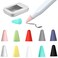 JanCalm for Apple Pencil Tips Cover,(10 Colors) Premium Silicone Slim Lightweight Thin Protective Case Noiseless Drawing for Apple Pencil 1st Gen/Pencil (2nd Generation) (10 Pcs,Box Pack)