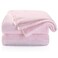 TILLYOU Toddler Flannel Blanket - Warm Cozy Baby Blanket for Boys and Girls, Smooth Cute Lightweight Blanket for Bedding Crib Stroller, 40&times;50 inches, Pink