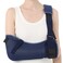 Velpeau Arm Sling Shoulder Immobilizer with Waist Strap, Ventilated &amp; Breathable Design, Arm Support Brace for Shoulder, Rotator Cuff, Elbow, Hand injury (Mesh Version, Blue, Right, M: Bust 28.5-41&Prime;)