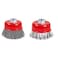 OSFTBVT Wire Wheel Brush for 4-1/2" Angle Grinder 3in Wire Wheel Cup Twisted/Crimped Brushes 5/8"-11 Threads Arbor - 2pcs