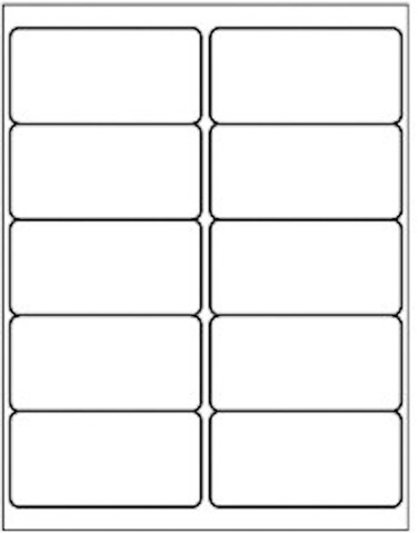 10 Up - Shipping Address Labels - 2" x 4" - 250 Labels