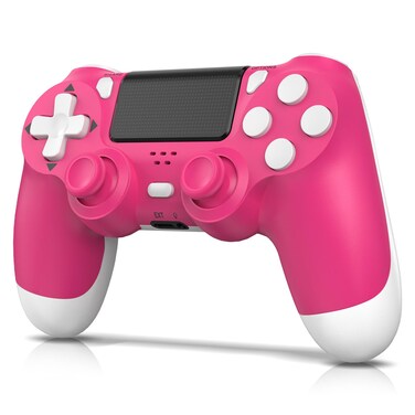 Wuthur Wireless PS4 Controller, Compatible with PS4/Pro/Slim Consoles &amp; PC Windows, Pink