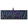 MOTOSPEED 60% Mechanical Keyboard Portable 61 Keys RGB LED Backlit Type-C USB Wired Office/Gaming Keyboard for Mac, Android, Windows（Red Switch）