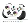 Koiiko Wireless Gaming Controller for Hall Effect Triggers Hall left &amp; right rocker, Gamepad for ipad/iphone Android/PC/Switch/Streaming Xbox/PS3/PS4, Bluetooth, Pocket Size (White)