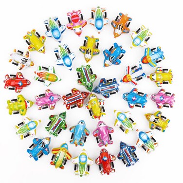 Hooqict 36 Pcs Mini Pull Back Planes for Boys 4-8 Years Old Airplane Party Favors Bulk Kids Mini Airplane Toys Set for Classroom Treasure Box Toys, Carnival Prizes and Birthday Goodie Bag Stuffers