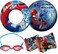 Spider Swim Set Floaties Bundle for Boys/Girls - 4 Pc Pool Set with Swim Ring, Arm Floats, Beach Ball and Goggles (Spider)