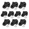 10PCS Plastic Rock Climbing Holds Set, DIY Tree Rock Climbing Holds for Kids &amp; Adults Climber, Kids Indoor and Outdoor Play Set Use, Includes Mounting Screws.(black )