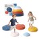 Balance Stepping Stones for Kids - romrex 5pcs Vibrant and Nature-Themed Balance Stones to Encourage Toddler Balance &amp; Gross Motor Skills with Rubber Bottom and Embossed Surface