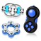 3 Pcs Fidget Toys Adults Set Fidgets Controller Pad Handheld Fidget Pad Game Six Roller Chain Key Flippy Chain Autism Sensory for ADHD Add OCD Autism Anxiety Stress Relief Teen Kids(Black and Blue)