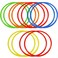 Libima Obstacle Course Ring Set Exercise Hoop Large Hoop Plastic Toys Playground Toys for Gymnastics Practice Party Games Educational Activities Holiday Decor, 5 Colors(12 Pcs,15.8 Inch)