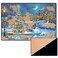 Becko US Jigsaw Puzzle Board Portable Puzzle Mat for Puzzle Storage Puzzle Saver, Up to 1000 Pieces, Non Slip Surface (Khaki/Black)