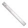 VINCA SSRN-18 Stainless Steel Office Drawing Ruler 0-18 Inch 0-45cm with Non Slip Cork Base Measuring Tool