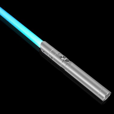 auomii Lightsaber RGB 7 Color Metal Hilt Light Saber Swing USB Rechargeable Light Sword with Sounds Effect for Kids Adults Cosplay Children's Day