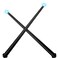 Gejoy 2 Piece Light up Wand Magic Wizard Wand Princess Fairy Wands Christmas Light Wand Sound Toy Cosplay Props for Kids(Black)