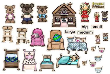Goldilocks &amp; The Three Bears Felt Figures Flannel Board Stories (Deluxe)