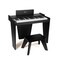 ZIPPY Kids Piano Keyboard, 37 Keys Digital Piano for Kids, Music Educational Instrument Toy, Wood Piano for 3+ Girls and Boys, Black Basic