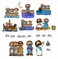 Jesus &amp; Miraculous Catch Fishers of Men Felt Figures for Bible Flannel Board Stories Miracles (Regular)